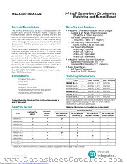 MAX6316LUK46CZ+ datasheet pdf MAXIM - Dallas Semiconductor