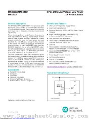 MAX6334UR22D3+T datasheet pdf MAXIM - Dallas Semiconductor