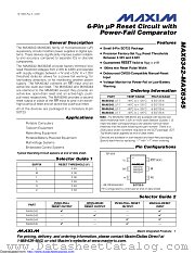 MAX6345MUT datasheet pdf MAXIM - Dallas Semiconductor