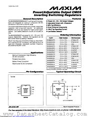 MAX636ACPA+ datasheet pdf MAXIM - Dallas Semiconductor