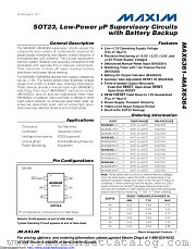 MAX6363LUT44+T datasheet pdf MAXIM - Dallas Semiconductor