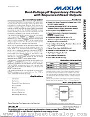 MAX6392KA29+ datasheet pdf MAXIM - Dallas Semiconductor