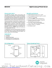 MAX6394US480D3/V+T datasheet pdf MAXIM - Dallas Semiconductor