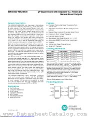MAX6456UT16S+T datasheet pdf MAXIM - Dallas Semiconductor