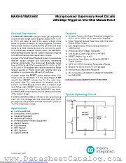 MAX6468XS29D3+T datasheet pdf MAXIM - Dallas Semiconductor