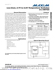 MAX6514 datasheet pdf MAXIM - Dallas Semiconductor