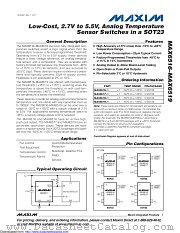 MAX6517UKP055+ datasheet pdf MAXIM - Dallas Semiconductor