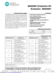MAX6581EVKIT datasheet pdf MAXIM - Dallas Semiconductor