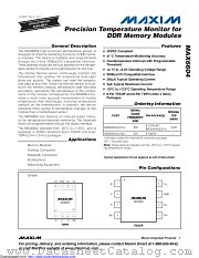 MAX6604AATA+ datasheet pdf MAXIM - Dallas Semiconductor