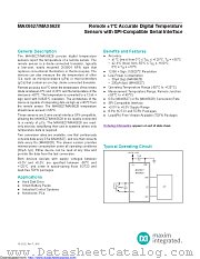 MAX6627MKA#T datasheet pdf MAXIM - Dallas Semiconductor