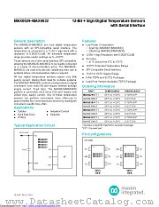 MAX6630MTT+ datasheet pdf MAXIM - Dallas Semiconductor