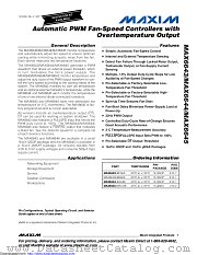 MAX6645ABFAUB+ datasheet pdf MAXIM - Dallas Semiconductor