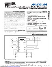 MAX6698UE38 datasheet pdf MAXIM - Dallas Semiconductor