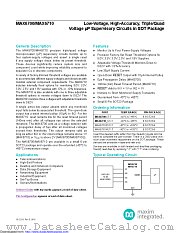 MAX6710OUT+T datasheet pdf MAXIM - Dallas Semiconductor