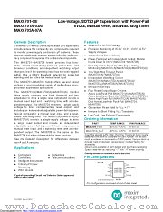 MAX6707RKA+ datasheet pdf MAXIM - Dallas Semiconductor
