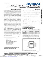 MAX6709GUB+ datasheet pdf MAXIM - Dallas Semiconductor