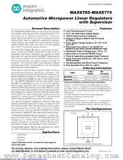 MAX6765TTLD2+T datasheet pdf MAXIM - Dallas Semiconductor