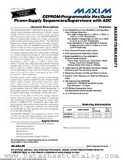 MAX6871ETJ+ datasheet pdf MAXIM - Dallas Semiconductor