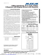 MAX6959AAEE+ datasheet pdf MAXIM - Dallas Semiconductor