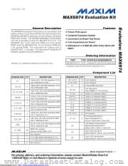MAX6974EVKIT datasheet pdf MAXIM - Dallas Semiconductor