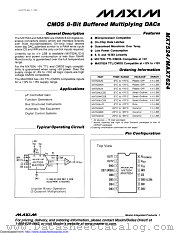 MX7524LN+ datasheet pdf MAXIM - Dallas Semiconductor