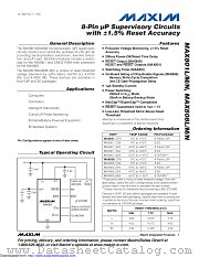 MAX808MESA+ datasheet pdf MAXIM - Dallas Semiconductor