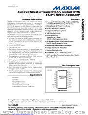 MAX807NCUE+T datasheet pdf MAXIM - Dallas Semiconductor