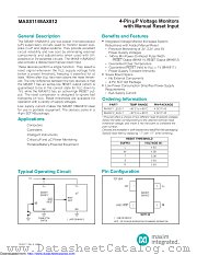 MAX811REUS+T datasheet pdf MAXIM - Dallas Semiconductor