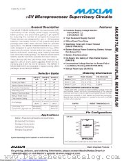 MAX819LCUA+ datasheet pdf MAXIM - Dallas Semiconductor