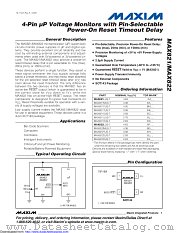 MAX821RUS+TG069 datasheet pdf MAXIM - Dallas Semiconductor