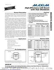 MAX8574EUT+T datasheet pdf MAXIM - Dallas Semiconductor