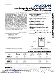 MAX876BESA+ datasheet pdf MAXIM - Dallas Semiconductor