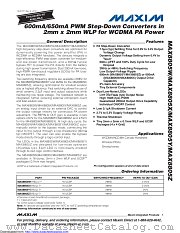 MAX8805WEWEAA+ datasheet pdf MAXIM - Dallas Semiconductor