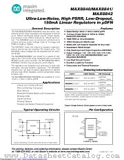 MAX8840ELT15+ datasheet pdf MAXIM - Dallas Semiconductor