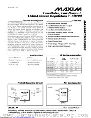 MAX8868EUK50 datasheet pdf MAXIM - Dallas Semiconductor