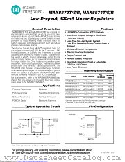 MAX8873REUK datasheet pdf MAXIM - Dallas Semiconductor