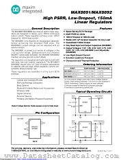 MAX8891EXK45+T datasheet pdf MAXIM - Dallas Semiconductor