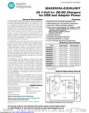 MAX8903GETI+ datasheet pdf MAXIM - Dallas Semiconductor