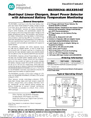 MAX8934EETI+ datasheet pdf MAXIM - Dallas Semiconductor
