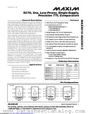 MAX9011EUT+T datasheet pdf MAXIM - Dallas Semiconductor