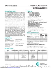 MAX9017BEKA datasheet pdf MAXIM - Dallas Semiconductor