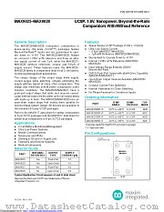 MAX9025EBT+T datasheet pdf MAXIM - Dallas Semiconductor