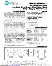 MAX9032AUA+T datasheet pdf MAXIM - Dallas Semiconductor