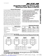 MAX9112ESA-T datasheet pdf MAXIM - Dallas Semiconductor