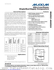 MAX923MJA/HR datasheet pdf MAXIM - Dallas Semiconductor