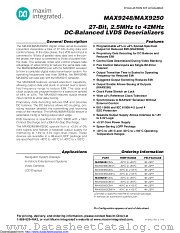 MAX9250ECM/V+T datasheet pdf MAXIM - Dallas Semiconductor