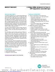 MAX9281GTM+ datasheet pdf MAXIM - Dallas Semiconductor