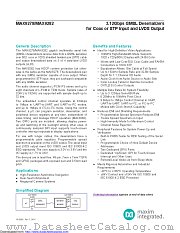 MAX9282COAXEVKIT# datasheet pdf MAXIM - Dallas Semiconductor