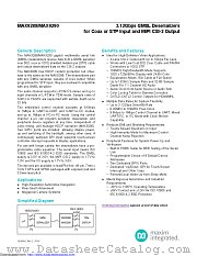 MAX9288GGM/VY+T datasheet pdf MAXIM - Dallas Semiconductor