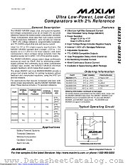 MAX932ESA+T datasheet pdf MAXIM - Dallas Semiconductor